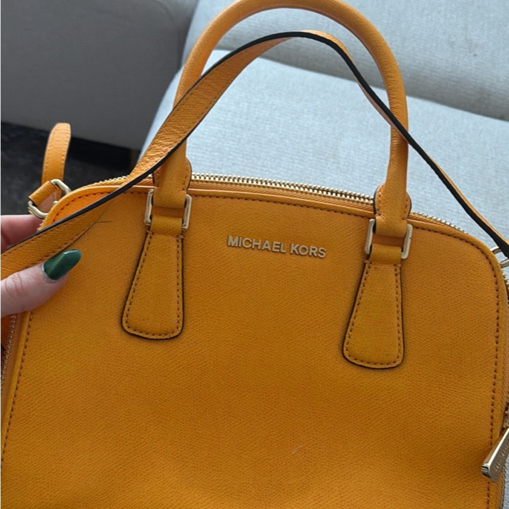 Michael Kors Mustard Satchel Bag
